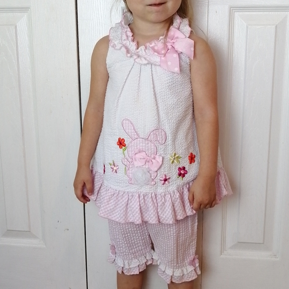 Bonnie Jean Other - 4/$25 Bonnie Jean white seersucker Easter outfit